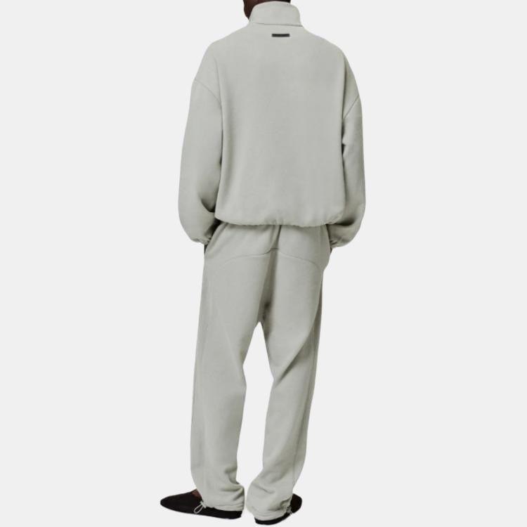 Fear of God Essentials Relaxed Fleece Sweatpant With Piping Abbey Stone/Abbey Stone Men Bottoms Tan 130SP258066F