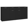 VidaXL Black Buffet 160x36x75 Cm Engineered Wood 3074928