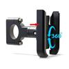 Aluminum Motorcycle Phone Holder 360 Degree Rotatable Phone Stand not Slip Designs Easy Installation for Secure Grip