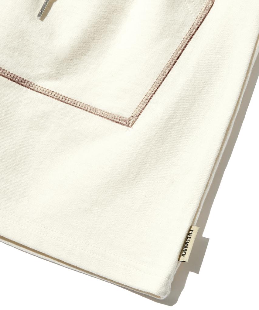 Peace Maker Pocket Sweat Mini Skirt (Cream)