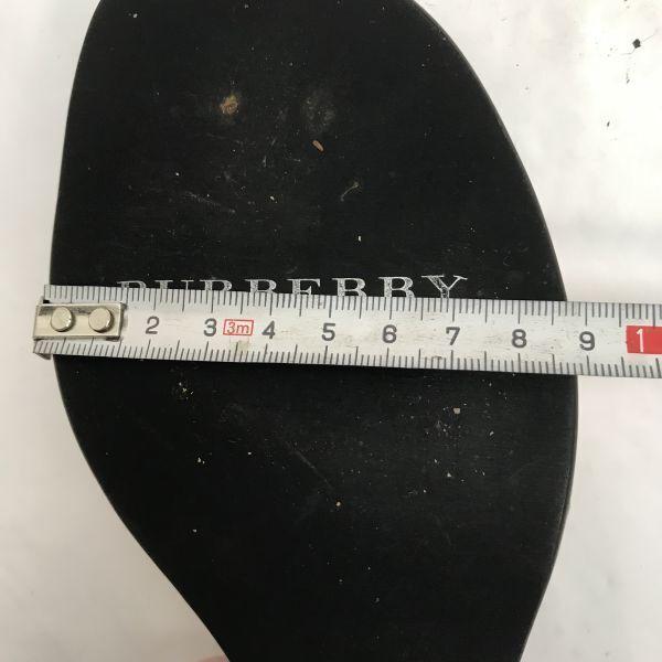 BURBERRY LONDON Leather Heel Sandals [24.5E/Pink] Open Toe Pumps(USED)