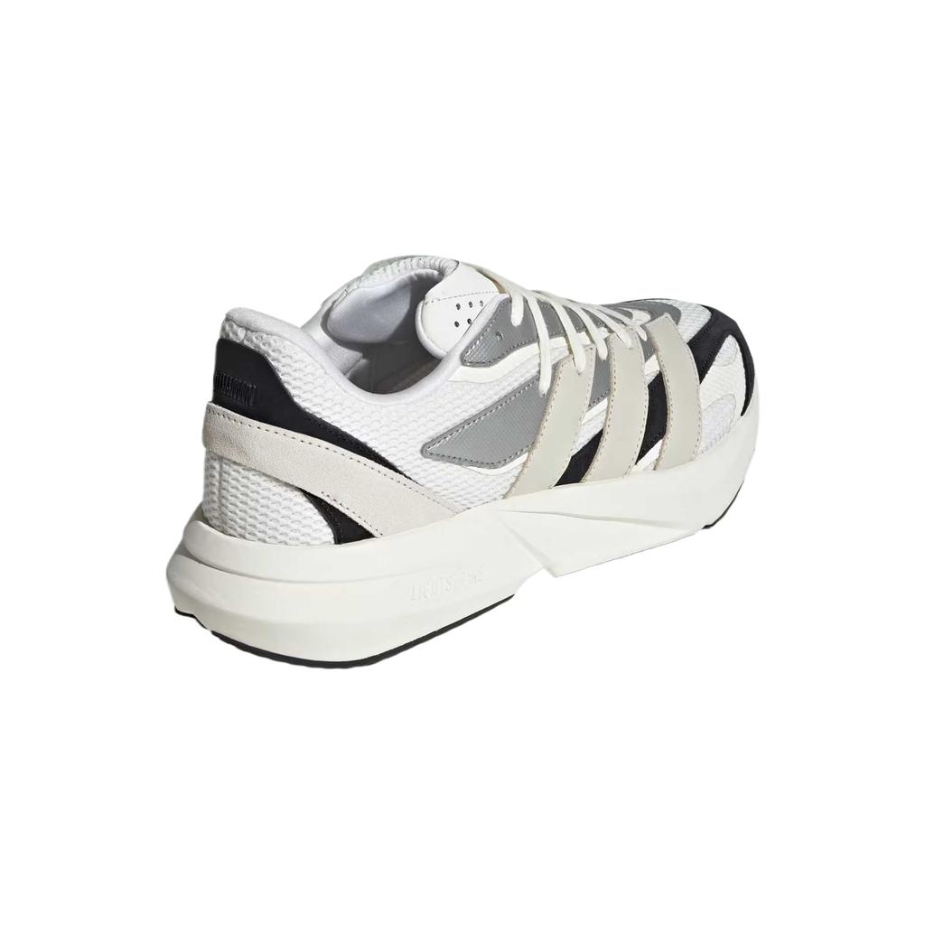 Adidas Lightblaze Fashion Versatile Comfortable Soft Low-Top Running Shoes Men Sneakers Cloud-White Gray-White Metallic-Silver JR7213