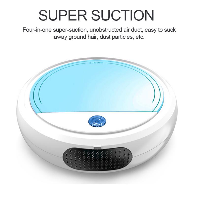 Smart Sweeping Robot Vacuum Cleaner Floor Edge Dust Clean Auto Suction Sweeper  UV Disinfection