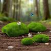 2/4/6/10PCS Flocking Foam Artificial Moss Rocks Micro Landscape Miniature Figurine  Landscape Making