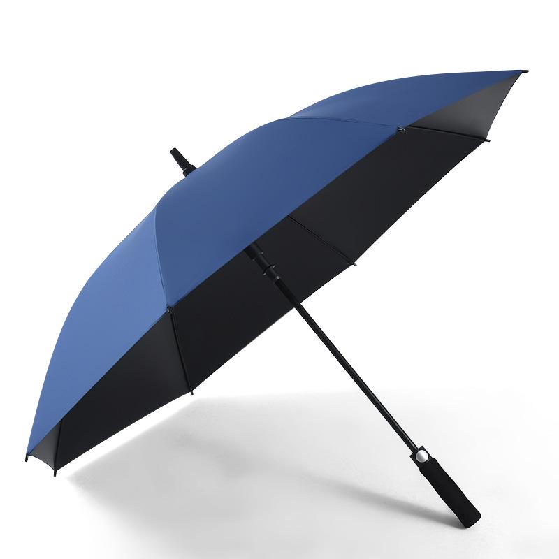 125cm Durable Business Semi-Automatic Long Handle Sunscreen Umbrella