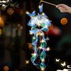 Organza Lantern Handmade Jellyfish Lantern Luminous Dreamy Style Butterfly Lamp Glowing Beaded Tassel Handheld Light Kids Craft