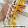 Polyester Fringe Lace Trim for DIY Crafts, Tablecloths, and Curtains