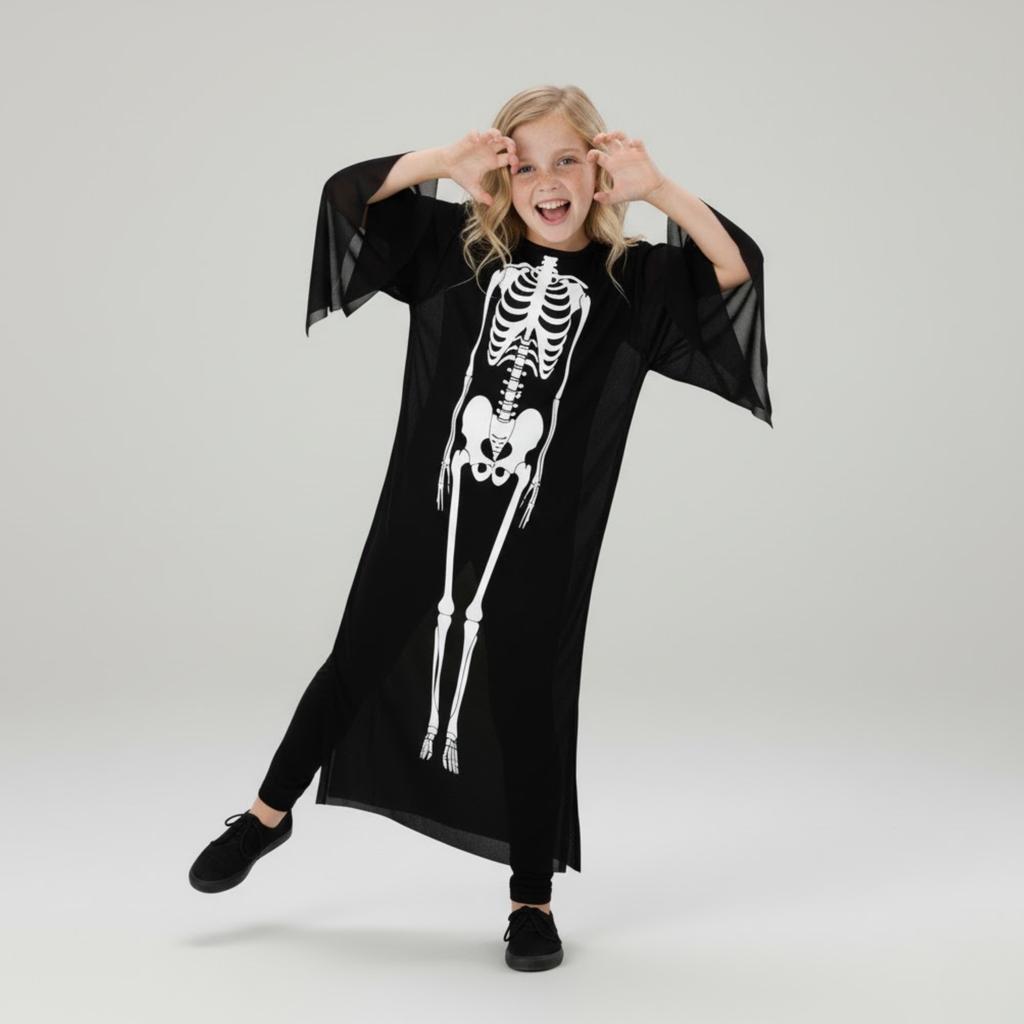 Dětský kostým na Halloween kostlivec