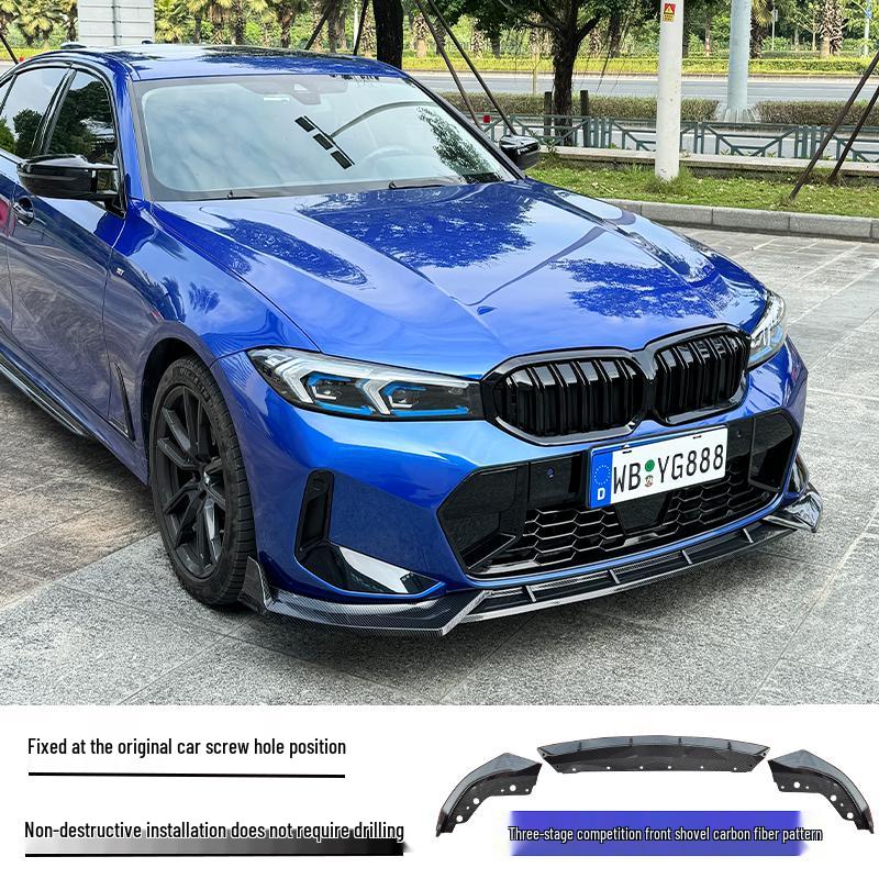 Front Lip & Bumper Kit for 20-25 BMW 3 Series - Black MP