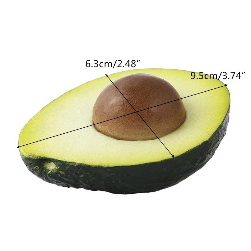 Simulation Avocado Fake Avocado Fruit Model Fruit Shop Cabinet Decoration Props Kitchen Accessories Home Wedding Kitchen