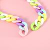 Dog Necklace Bell Pendant Colored Plastic Chain Cat Collar Pet Neck Wear Chain Birthday Accessories