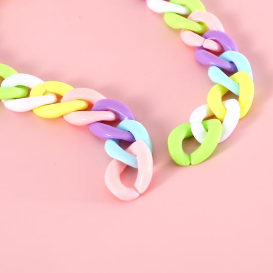 Dog Necklace Bell Pendant Colored Plastic Chain Cat Collar Pet Neck Wear Chain Birthday Accessories
