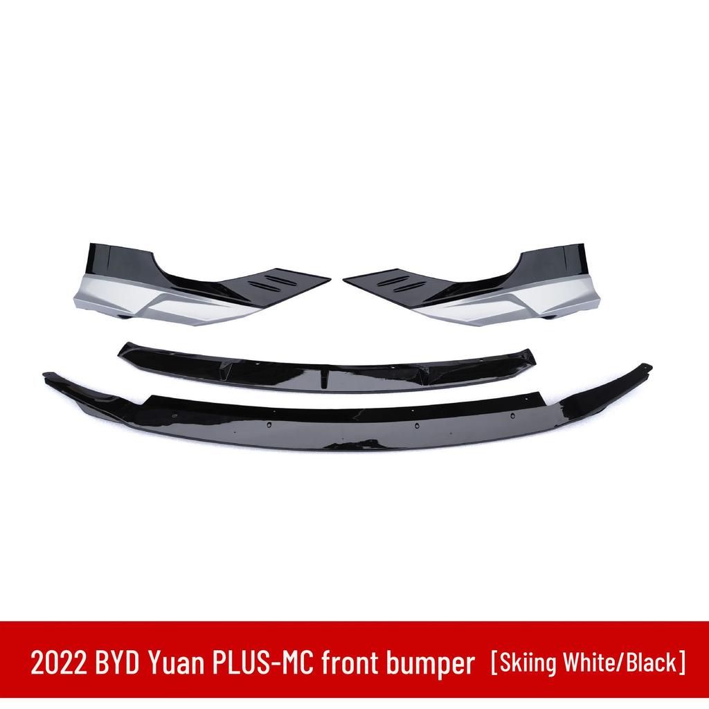Fits 2022 BYD Yuan PLUS-MC: front bumper, lip, splitter, rear lip, side skirts, roof spoiler, rear wing.