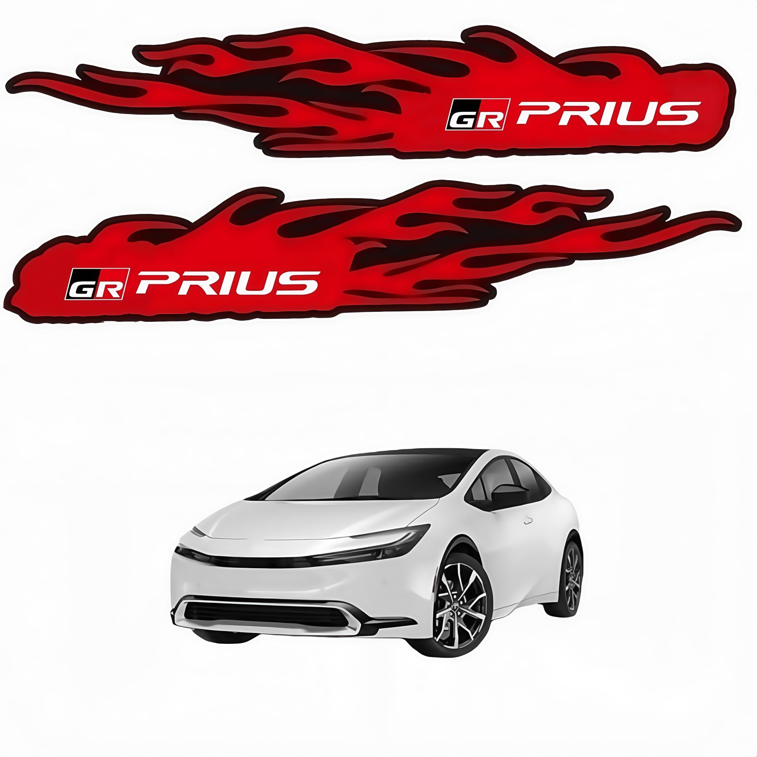 

Наклейки на автомобиль Prius всех серий, Аксессуары для экстерьера, Декали, Без следов, Эксклюзивный логотип, Гоночный стиль, Prius PRIUS красный