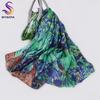 Winter Fashion Women'S Scarf  Mulberry Silk Scarves Shawl Female Long Silk Scarf Blue And Coffee 180*110Cm