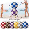 6PC Woven Bean Bag Balls Set for Hand Grip Tossing Coordination Training Soft Durable Football Style Bean Bags for Indoor Outdoor Activities