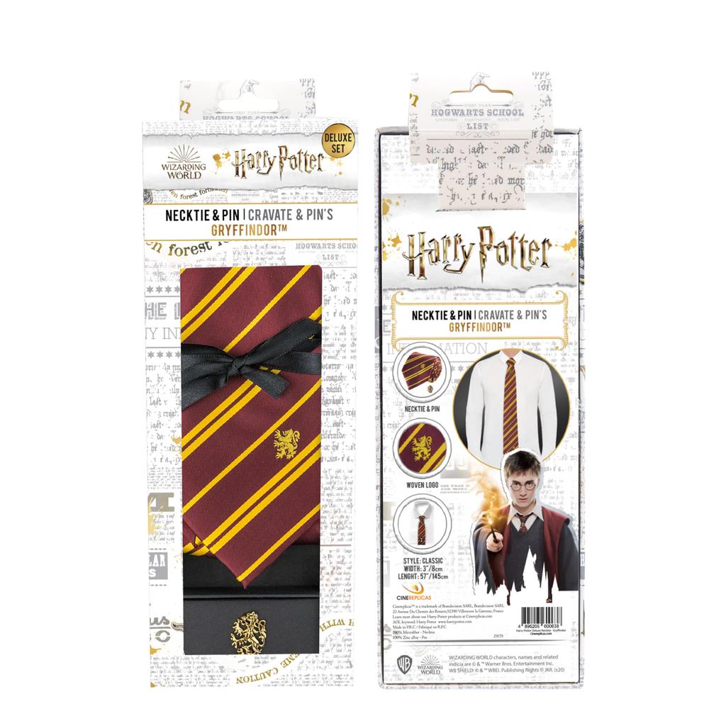 [Cinereplicas] Gryffindor Deluxe Harry Potter Necktie Official Gryffindor
