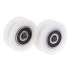 1Pcs 5*26.5*10Mm U-Shaped Bearing Roller Mute Elasticity Roller Pulley Double Bearing Plastic Sheave
