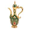 8PCS Zinc Alloy Wine Pot Kit Gold Green Turkish Tea Set Tea Sets Coffee Pot Set  Home Party Decor