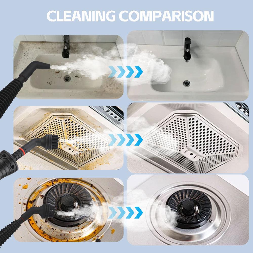 High-Pressure High-Temperature Steam Cleaner for Kitchen, Air Conditioner, Range Hood, Car, and Home Disinfection.