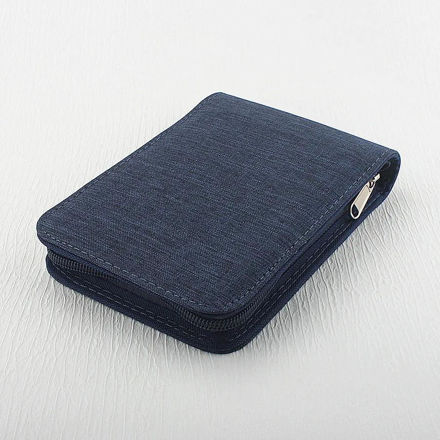48 /24/10 Slots Fountain Pen Case Pencil Cases Pouch Bag Canvas Fabric Zipper Protection Bag Dustproof Office School Stationery