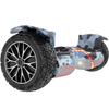 RCB RH3 Hoverboard 8.5" Tout-Terrain Hummer, Double Moteur Puissant, Pneus Pleins Et Éclairage LED – Vert Armée