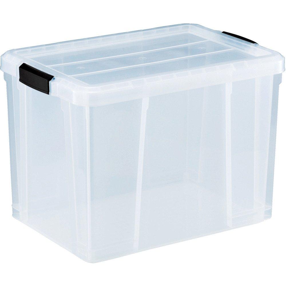 TRUSCO Clear Light Storage Box, Box, Transparent, 47L, TCR-02D