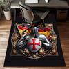 Cross Templars Knight Polyester Carpet, Soft Indoor Mat for Office Chair, Living Room, Computer Desk - Decorative Home Office Rug Design