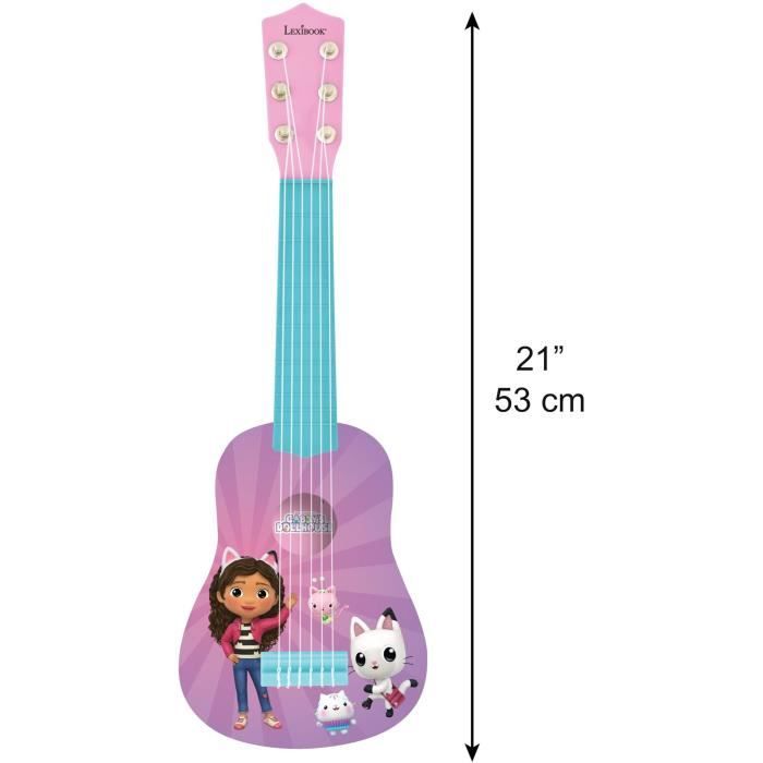 Lexibook - My First Guitar Gabby and the Magic House - 53cm - Learning Guide Included