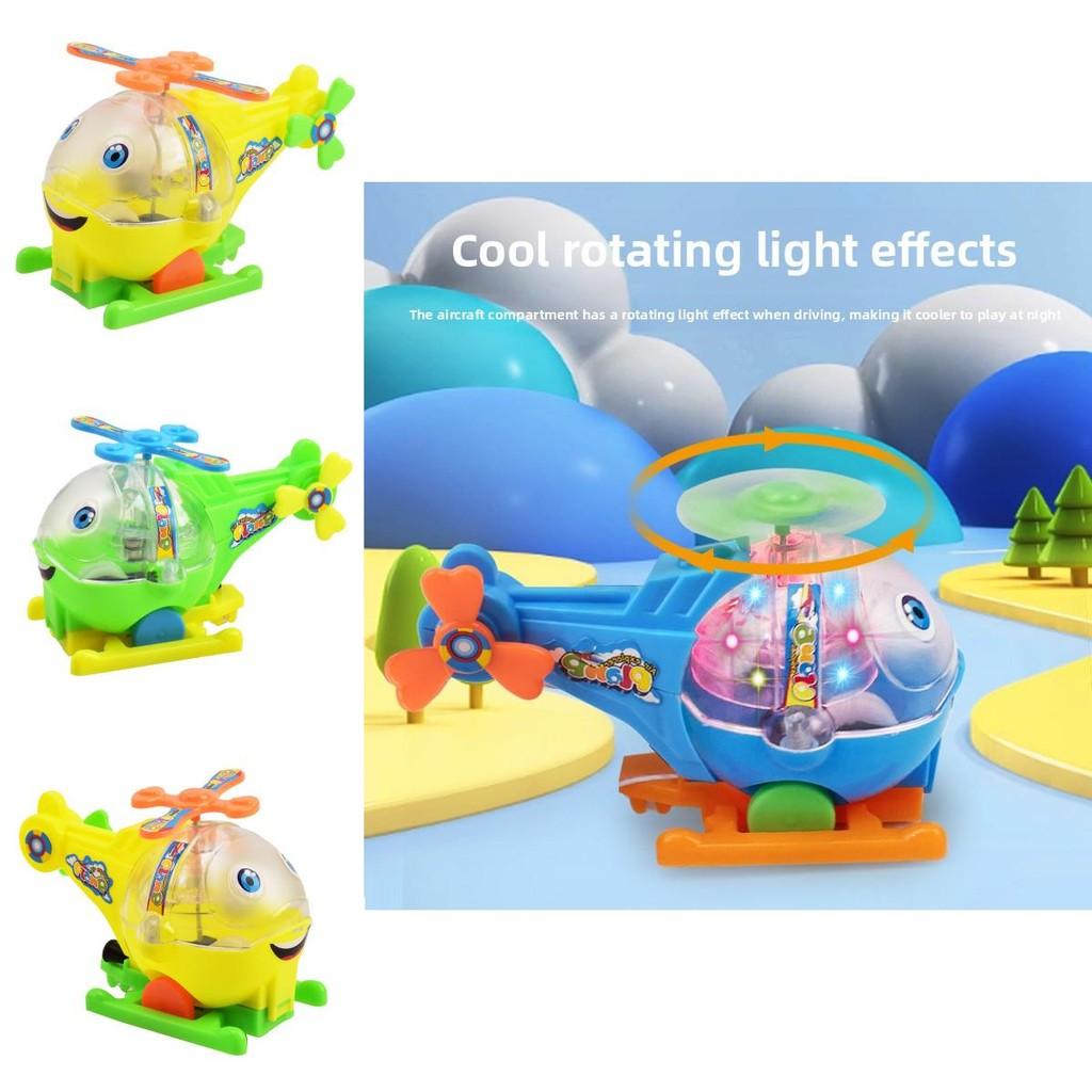 Childrens Light Up Flying Airplane Pull String Toy With Rotating Led For Education And Play