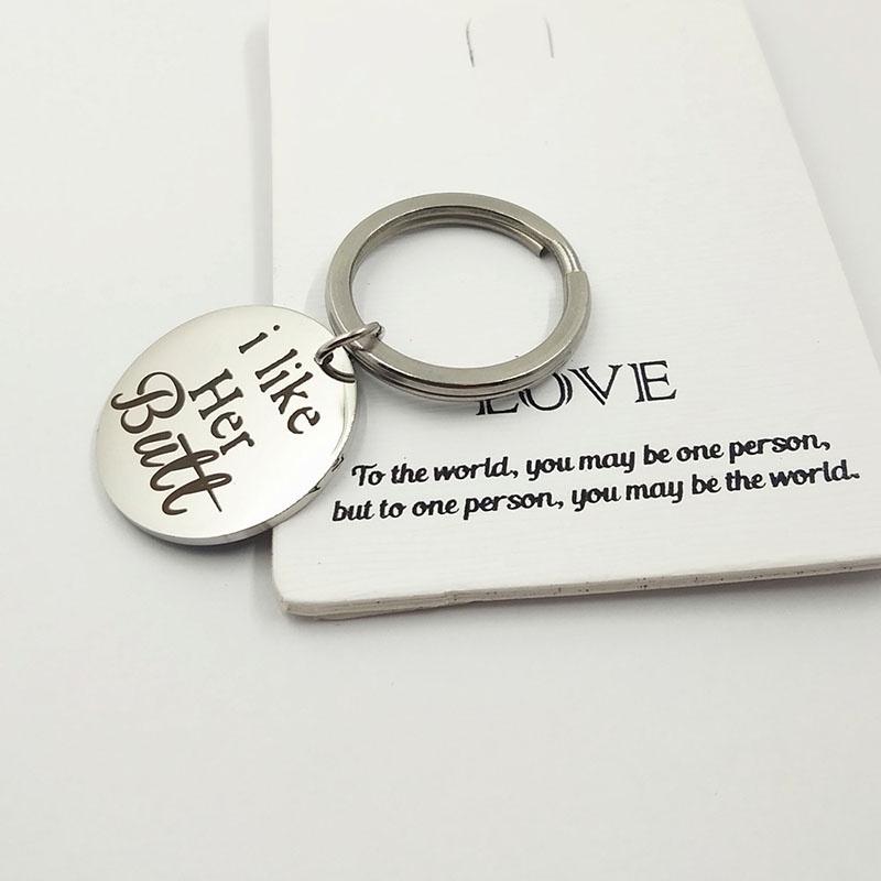 Stainless Steel Cute Couple Keychain Love Key Ring Gift For Boyfriend Girlfriend With Premium Quality Polished Finish