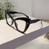 Oversized Cat Eye Glasses Women Stylish Vintage Blue Light Blocking Eyewear Butterfly Shaped Candy Color Rim Eyeglasses