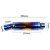Silenciador Modificado para Motocicleta Tubo de Escape Azul para Y15ZR Yamaha Kawasaki 51mm Universal Tubo de Escape de Gran Cilindrada Escape