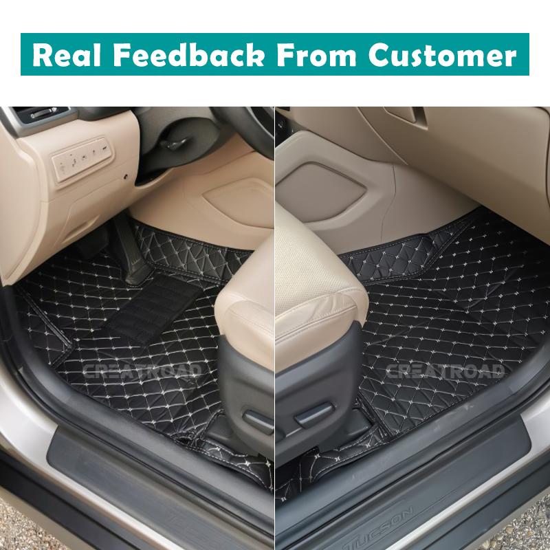 Car Floor Mats For Hyundai Tucson 2015 2016 2017 2018  Auto Foot Pads Automobile Carpet Cover accessories