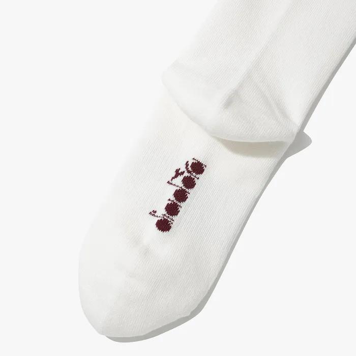 Ribbon Knee Socks BURGUNDY