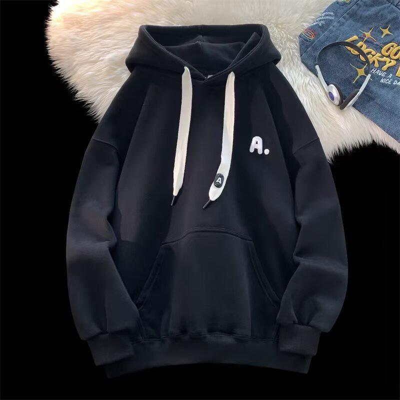 Unisex Trendiger Kapuzenpullover mit langen Ärmeln - Herbst/Winter 2025 Modischer lockerer Schnitt mit Buchstaben-Design