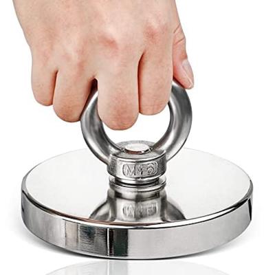 MAGHUNT Magnetic Hooks, 90mm Diameter, Stainless Steel, Rust-Resistant, Wall-Mounted, for Kitchens, Classrooms, and Entryways