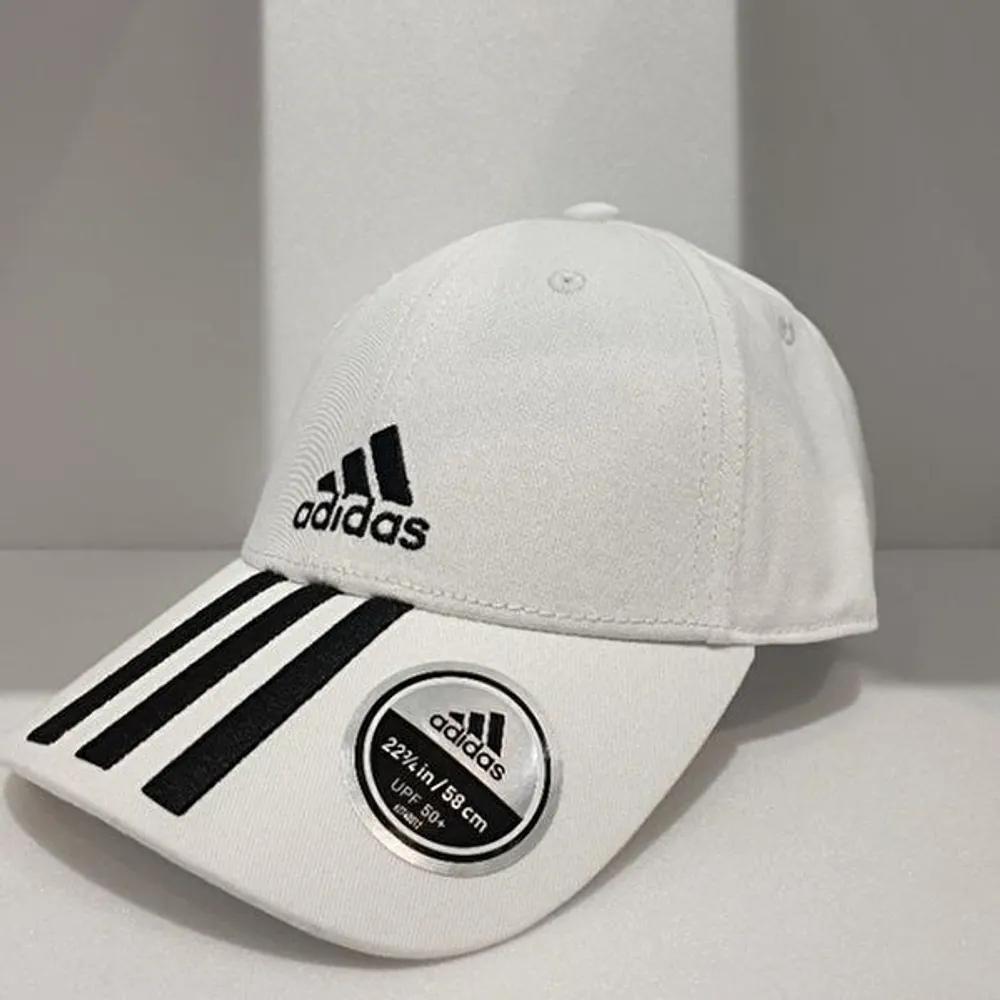[SellerHub 1] adidas HC02 Baseball 3S Cap Cotton FQ5411 (9322553) White / Black / Black/58