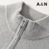 Antonio Men's 100% Cashmere Quarter-Zip Sweater