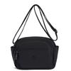 Borsa a tracolla leggera in nylon con tasca frontale con cerniera Borsa a spalla casual da donna per viaggi quotidiani
