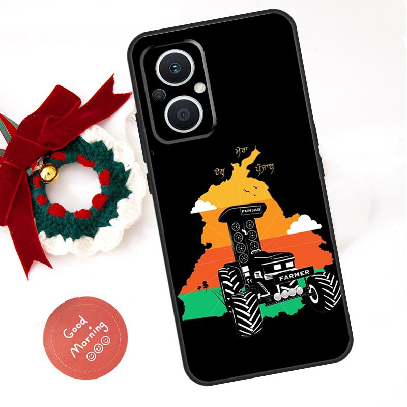 Punjab Map Outline Funda For OPPO Reno 14F 14 13 12 11 10 Pro 11F 12F 13F 7 8 Lite OPPO Find X8 X5 X9 Pro Case