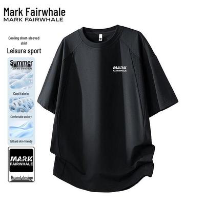 Herren Eis Seide Atmungsaktives Schnelltrocknendes Kurzarm-T-Shirt