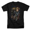 Unisex Shirt Cotton Oversize Large Size Para Hombre Batman Grapple Fire, Negra, Con Licenci
