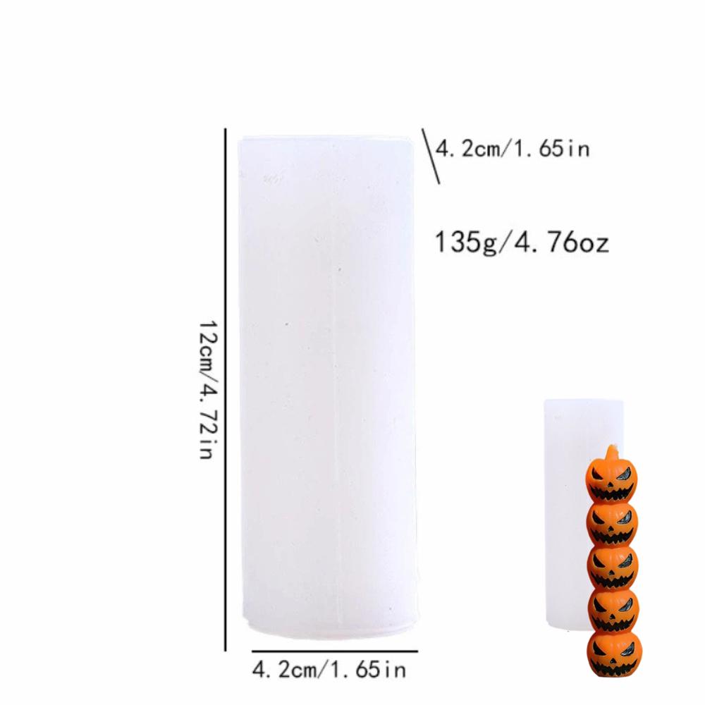 3D Silicone Molds Multi-Style Pillar Candle Molds Shapes Candle Molds  Halloween