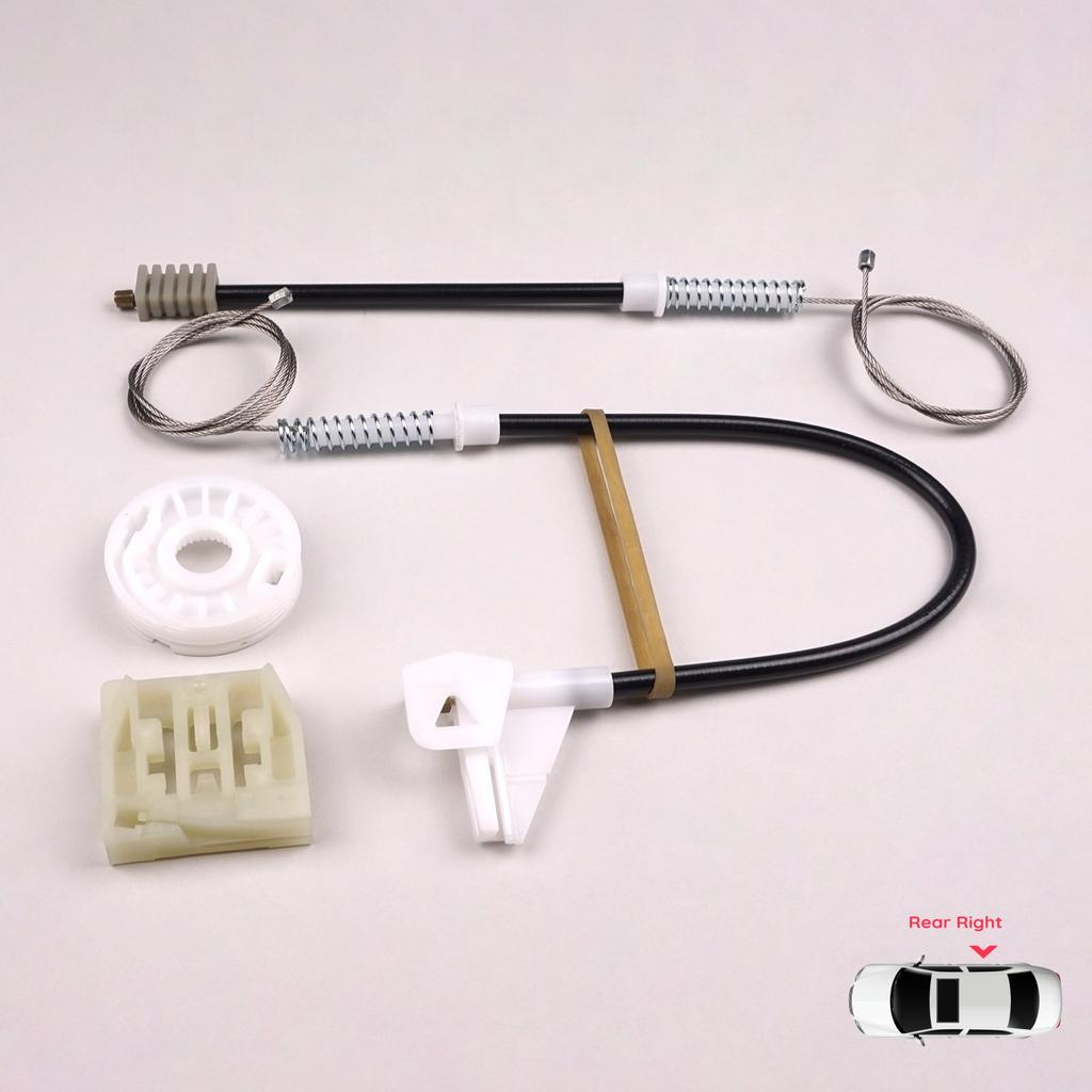 EWR548 Power Window Regulator Repair Set Rear Right Door for Skoda Octavia MK1 1U 1U2 1U5 2001-2010 4/5 Door Facelift 1U0839462B