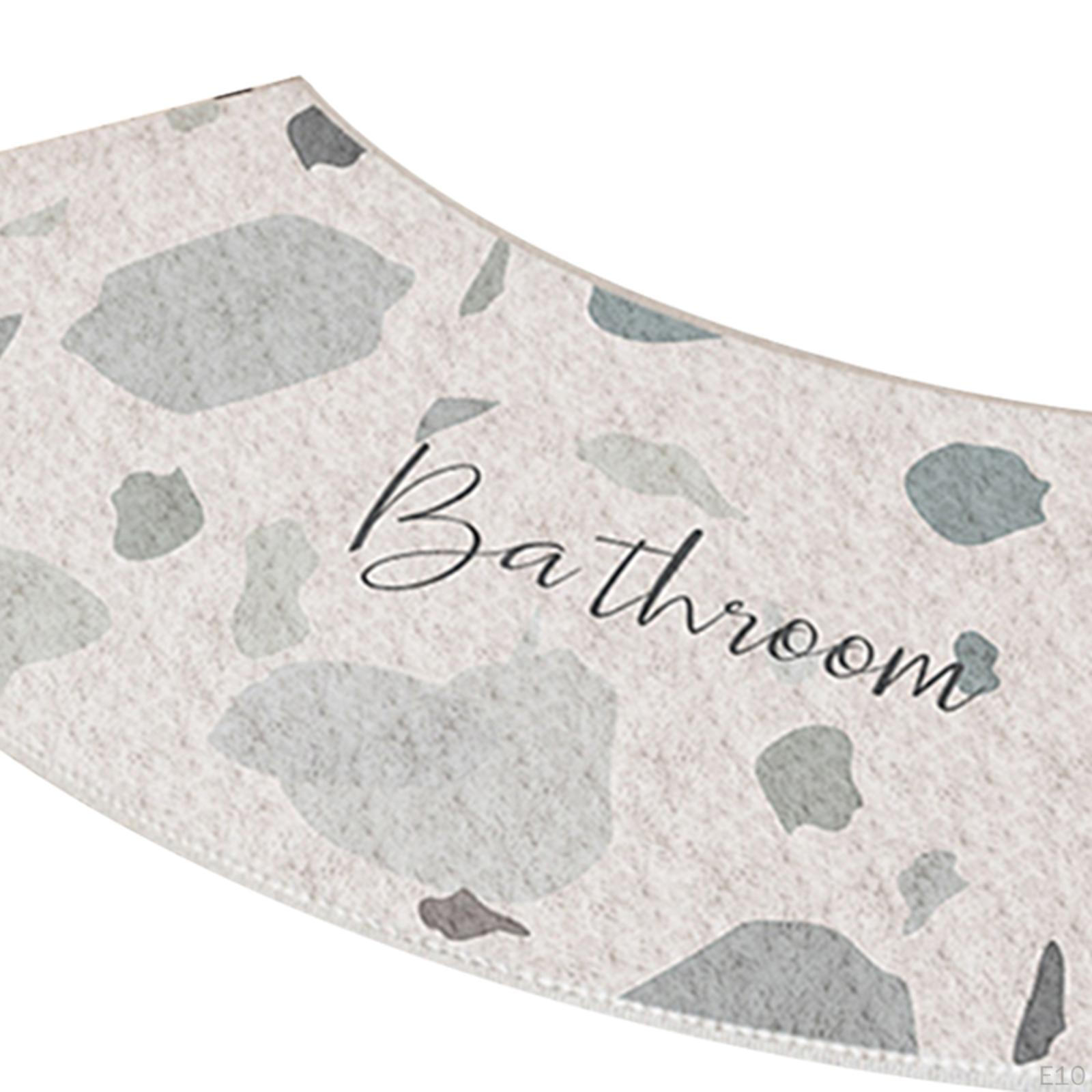 Tappetino Da Bagno Curve In Memory Foam, Assorbente E Antiscivolo, Retro TPR, Lavabile, Grigio