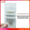 16pcs/Bag Tail Gold Plated Hand Sewing Needles Large Eye Thick Sewing Up Needle Embroidery Mending Quilt Hand Sewing Combination