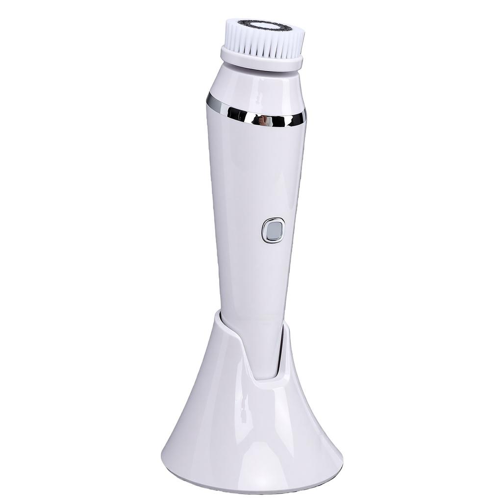 Facial Cleansing Brush Massage Exfoliation Rotating Electric Face Scrubber with 4 Brush Heads for Deep Pore Cleaning