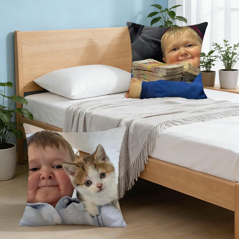 Funny H-Hasbullas Boy Cushion Cover For Pillow Printing Sofa Decoration Home Car Room Coffee Shop Office Nordic Simplicity