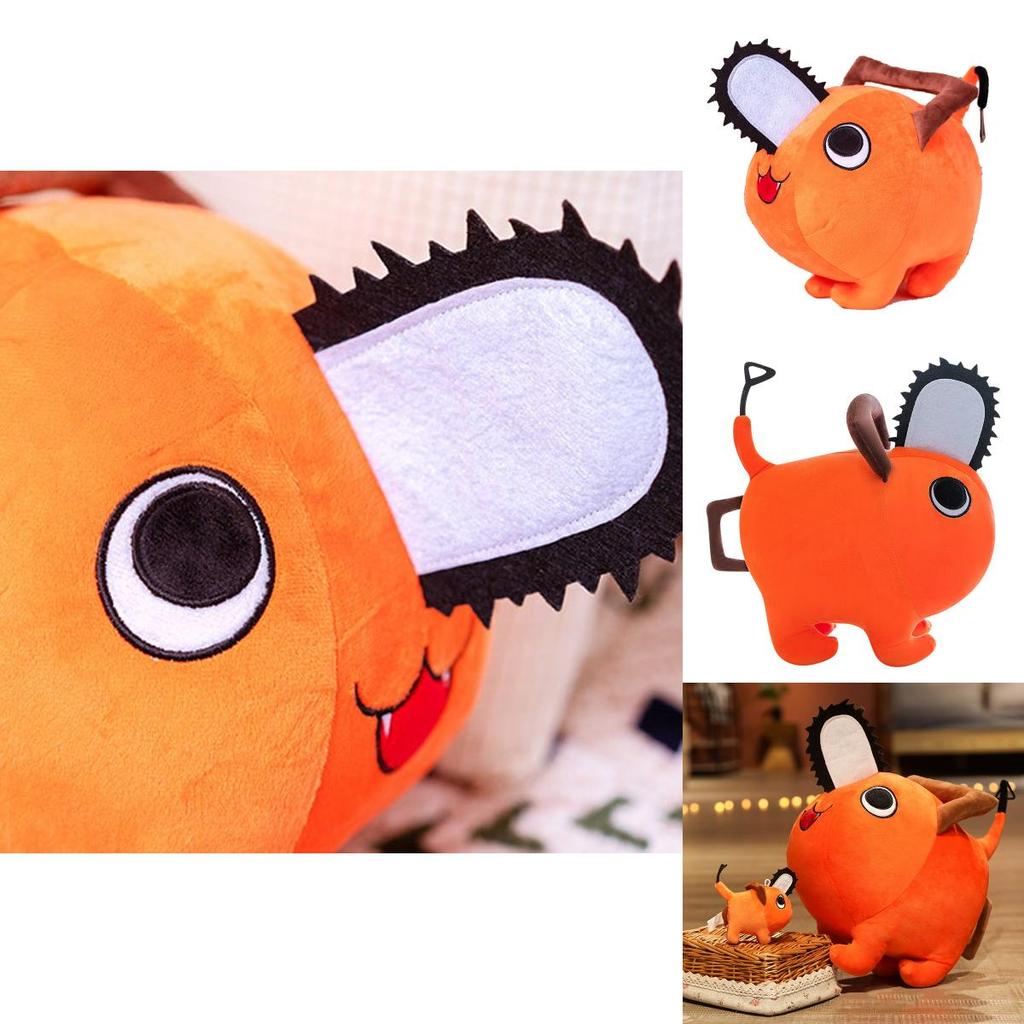 Kettingzaagman Pochita pluche speelgoed knuffel voor alle leeftijden, zacht en knuffelbaar, gemaakt van niet-giftige materialen, ideaal als verjaardags- of kerstcadeau.